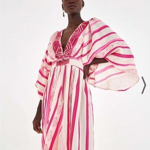 Farm Rio Jacquard captain dress